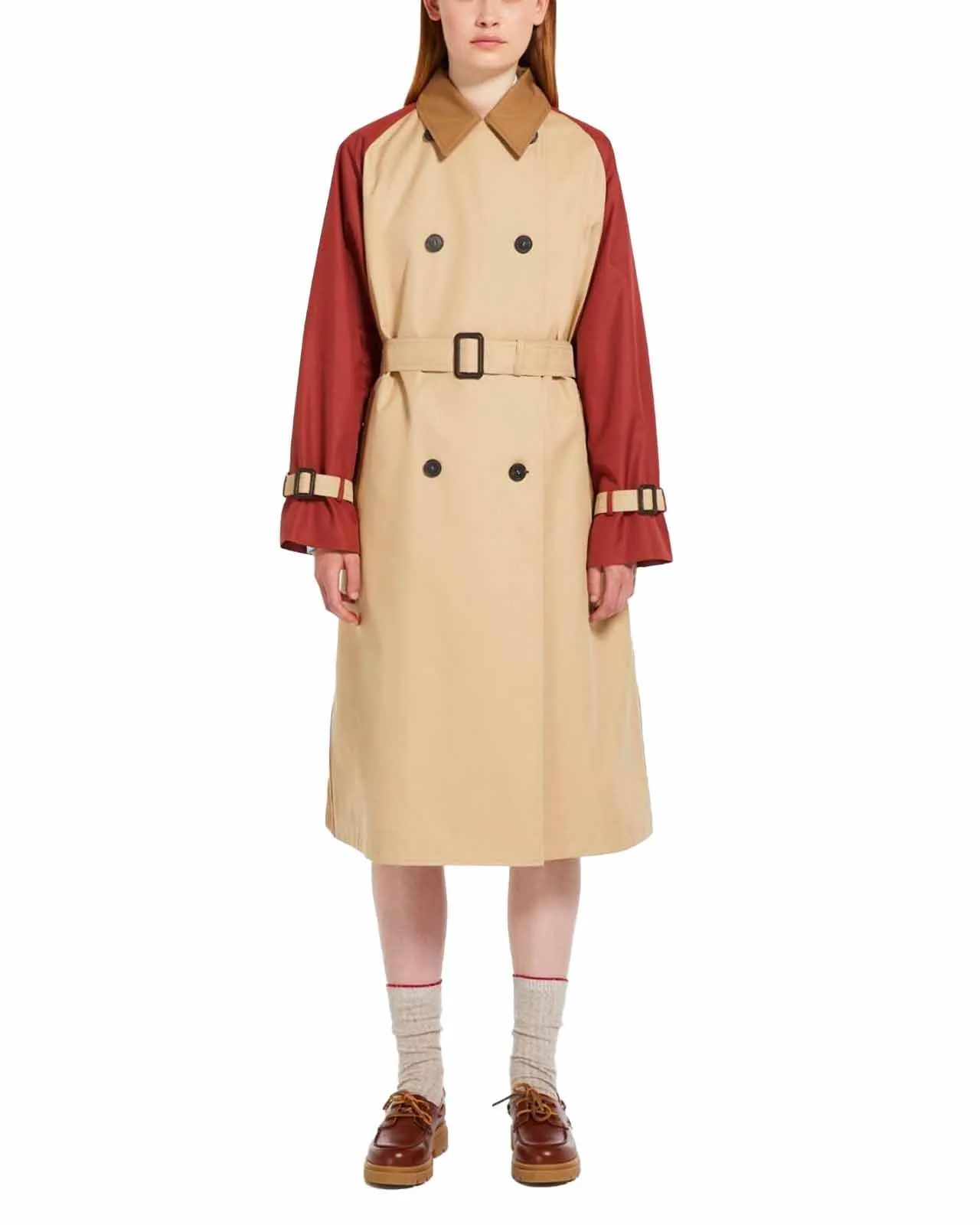 Cappotto Canasta impermeabile reversibile miele