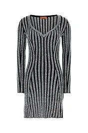 Embroidered viscose blend dress    