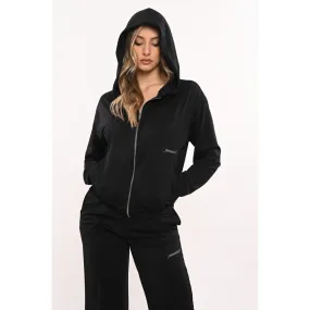 Felpa cappuccio all zip con stampa Hinnominate