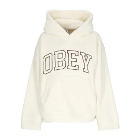 Felpa Cappuccio Donna Collegiate Hoodie Fleece Unbleached