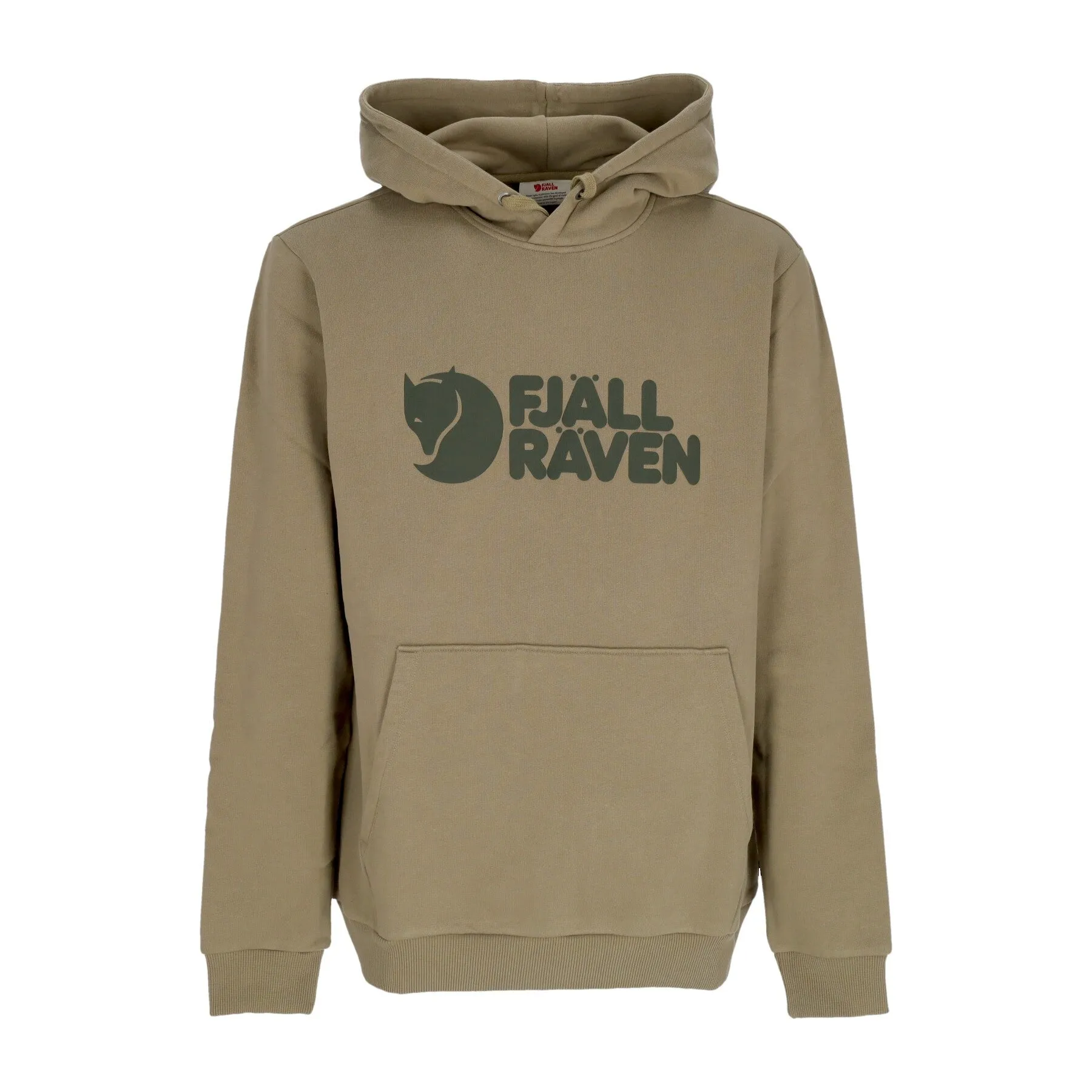 Felpa Cappuccio Uomo Logo Hoodie Light Olive