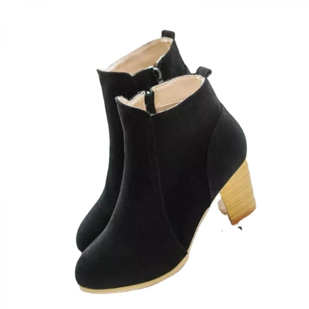 Inverno Nuove Donne della Pelle Scamosciata Scarpe Chelsea Stivali Tacchi Alti Goth 2023 di Marca Stivali Gladiatore Neve Cavigl