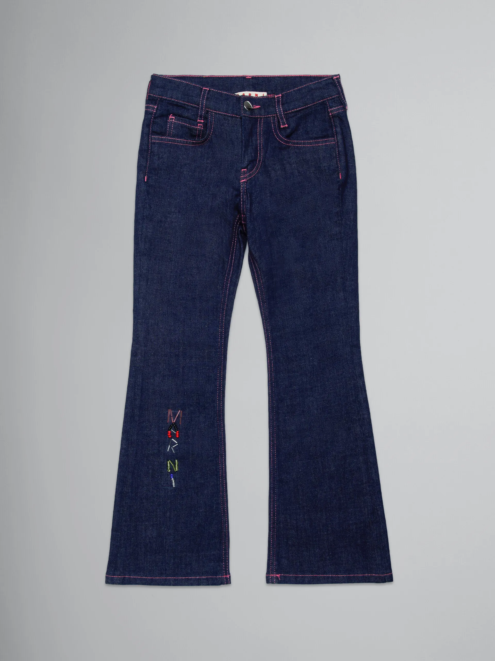 Jeans bootcut blu scuro