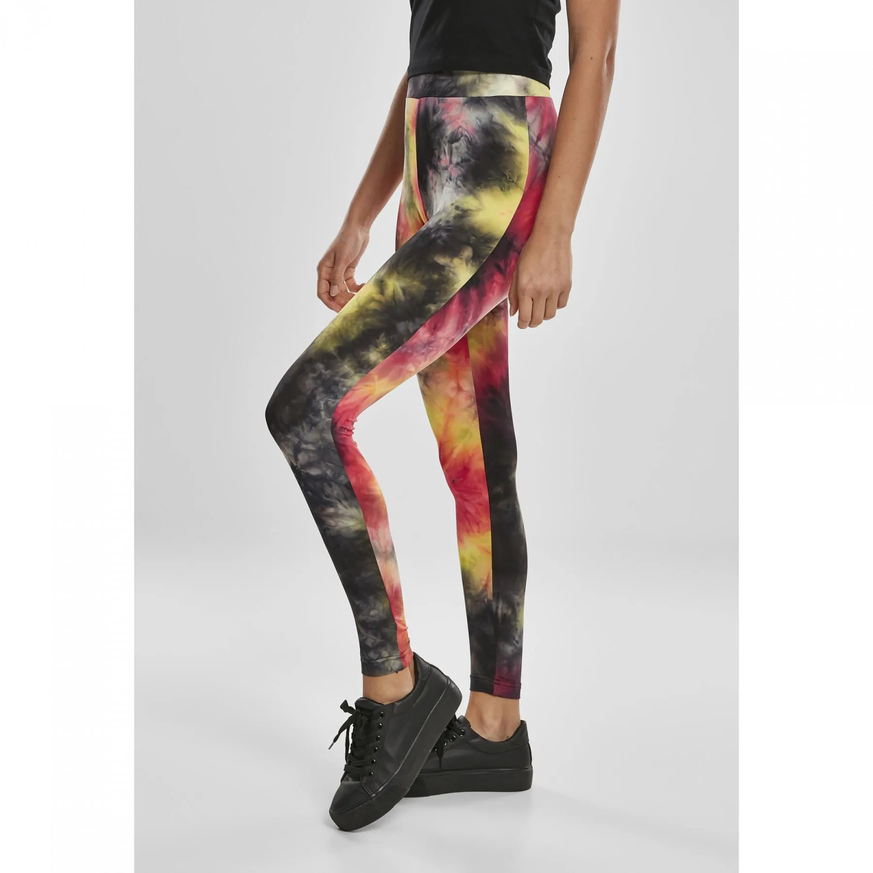 Leggings da donna Urban Classics tie dye high waist
