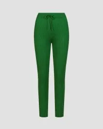 Leggings verdi da donna Varley Mocado Rib Knit Legging
