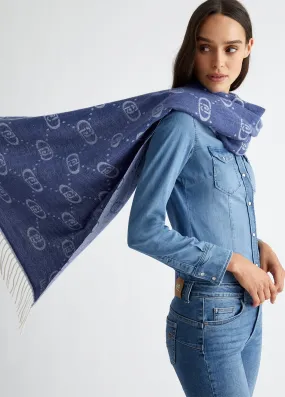 LIUJO      Stola con logo jacquard