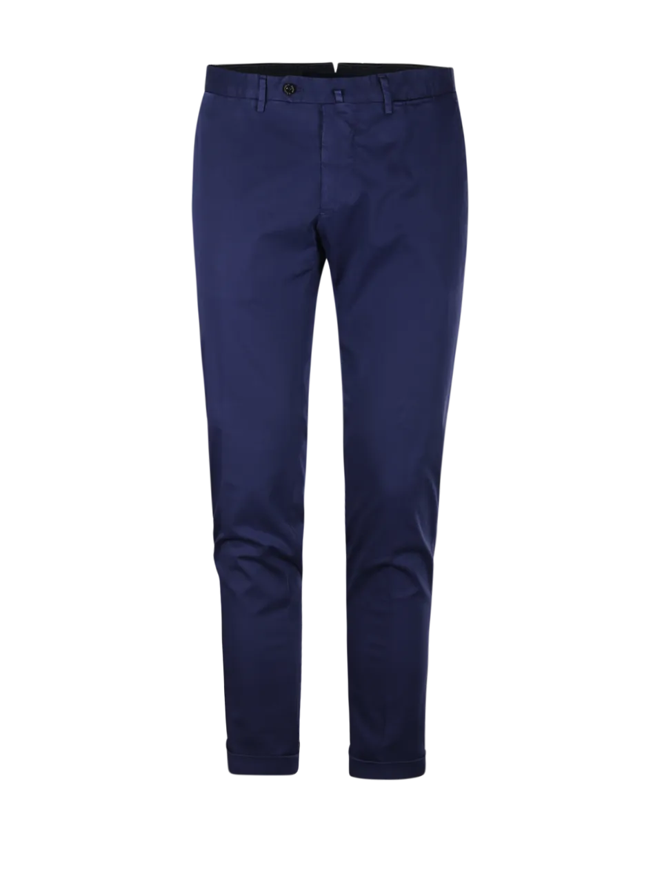 MEN SANTANIELLO DARK BLUE COTTON PANTS