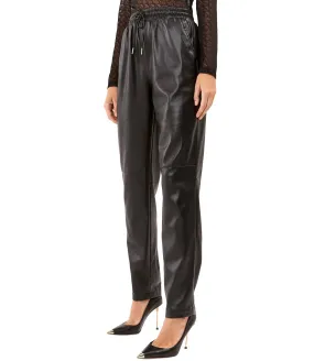 Pantalone Jogger in ecopelle