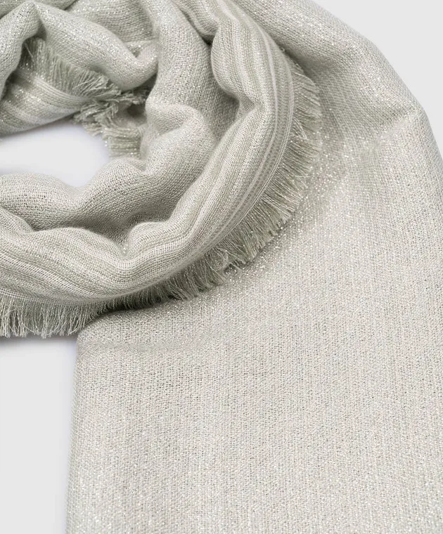 Peserico Sciarpa verde con lurex S31461C0CC016