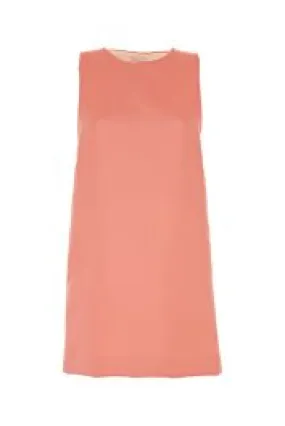 Pink polyester mini dress    
