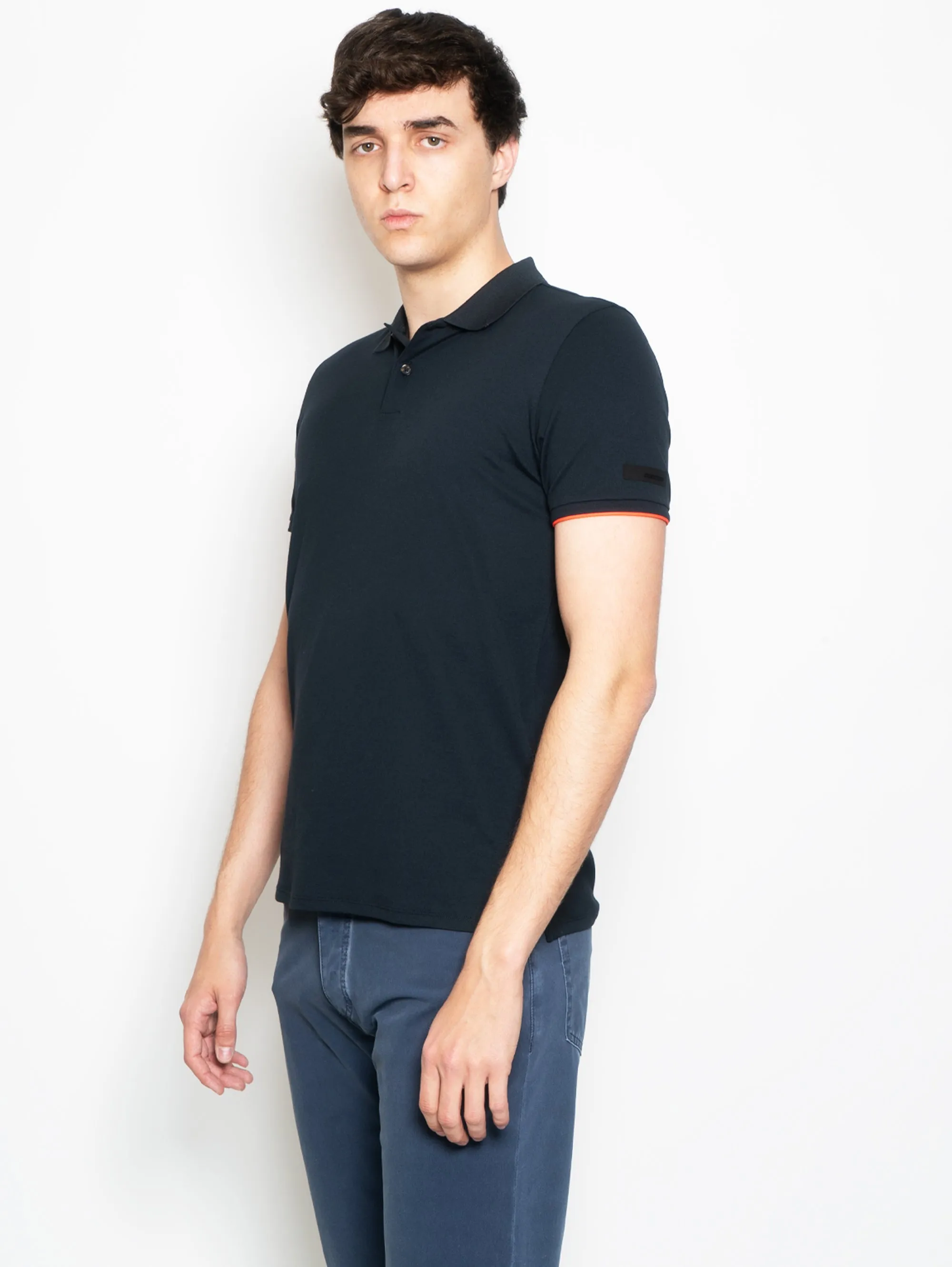 Polo Elasticizzata Blu