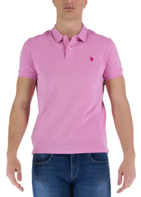 U.S. Polo Assn. Polo uomo manica corta King 41029 65079 305 rosa
