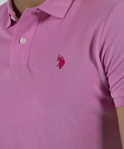 U.S. Polo Assn. Polo uomo manica corta King 41029 65079 305 rosa