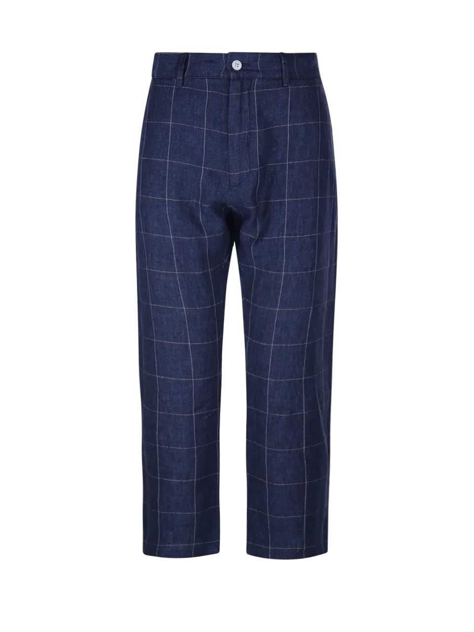 WOMAN SIBEL SARAL DARK BLUE LINEN KUMSAL PANTS